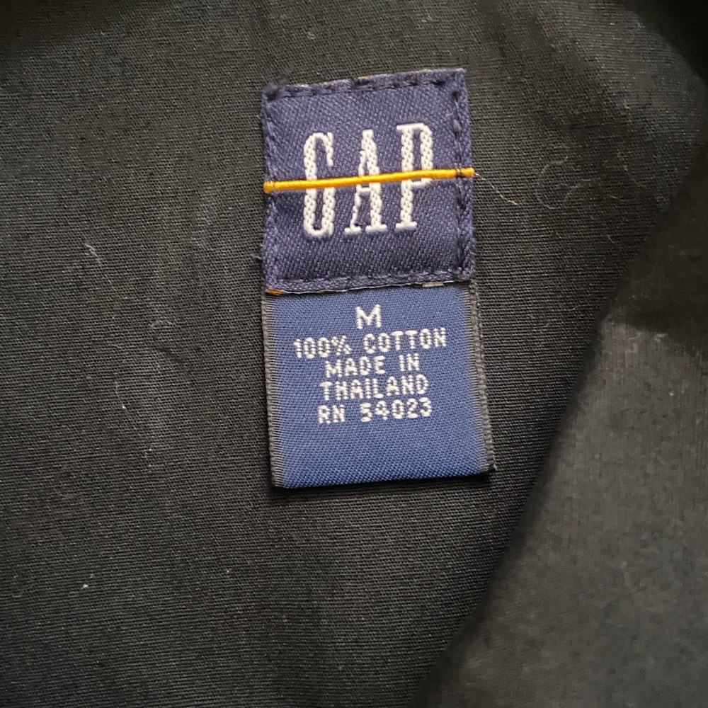 GAP VINTAGE BLACK MIDI TRENCH COAT - Picture 3 of 8